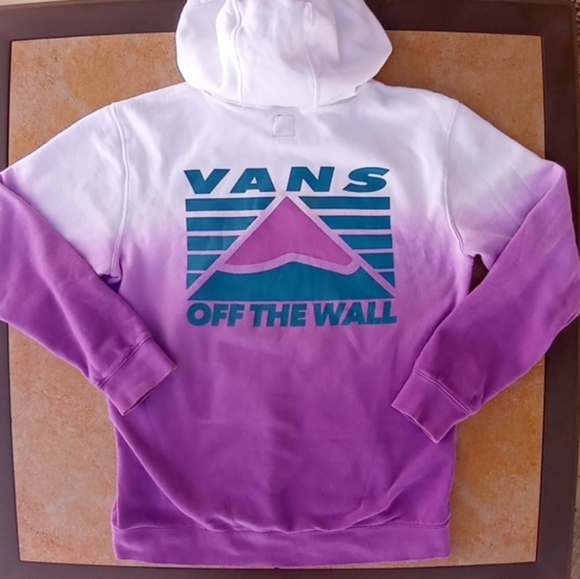 Vans Hoodie Off The Wall Tie Dye Ombre Medium - Picture 9 of 11